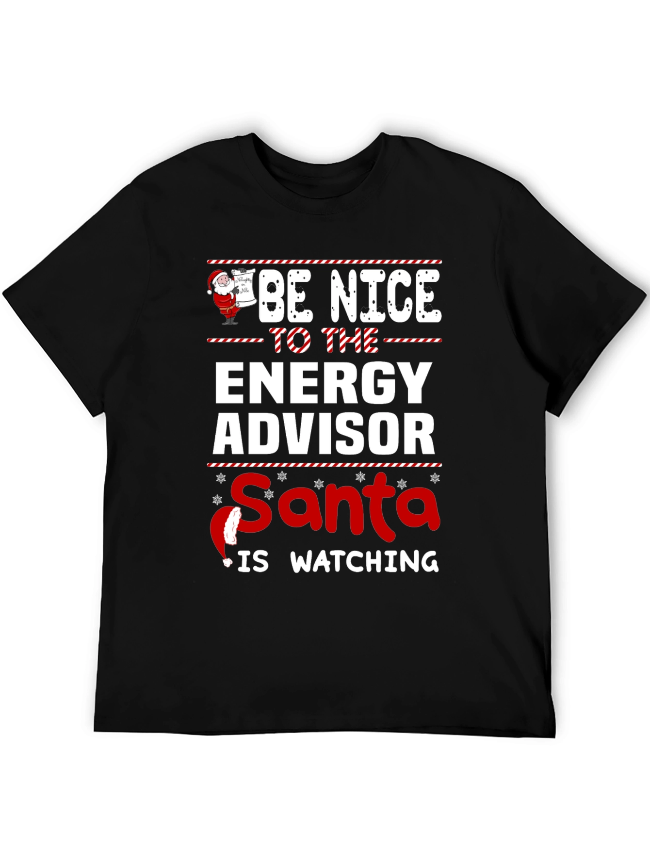Energy Advisor Santa Watching Christmas T-Shirt