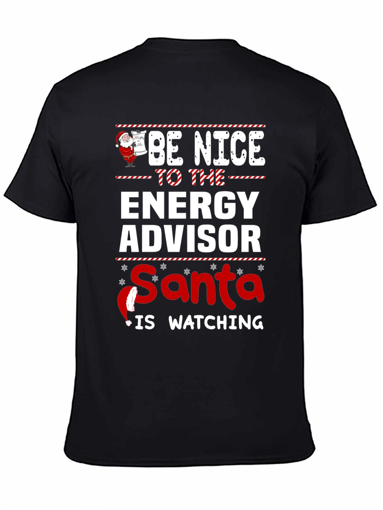 Energy Advisor Santa Watching Christmas T-Shirt