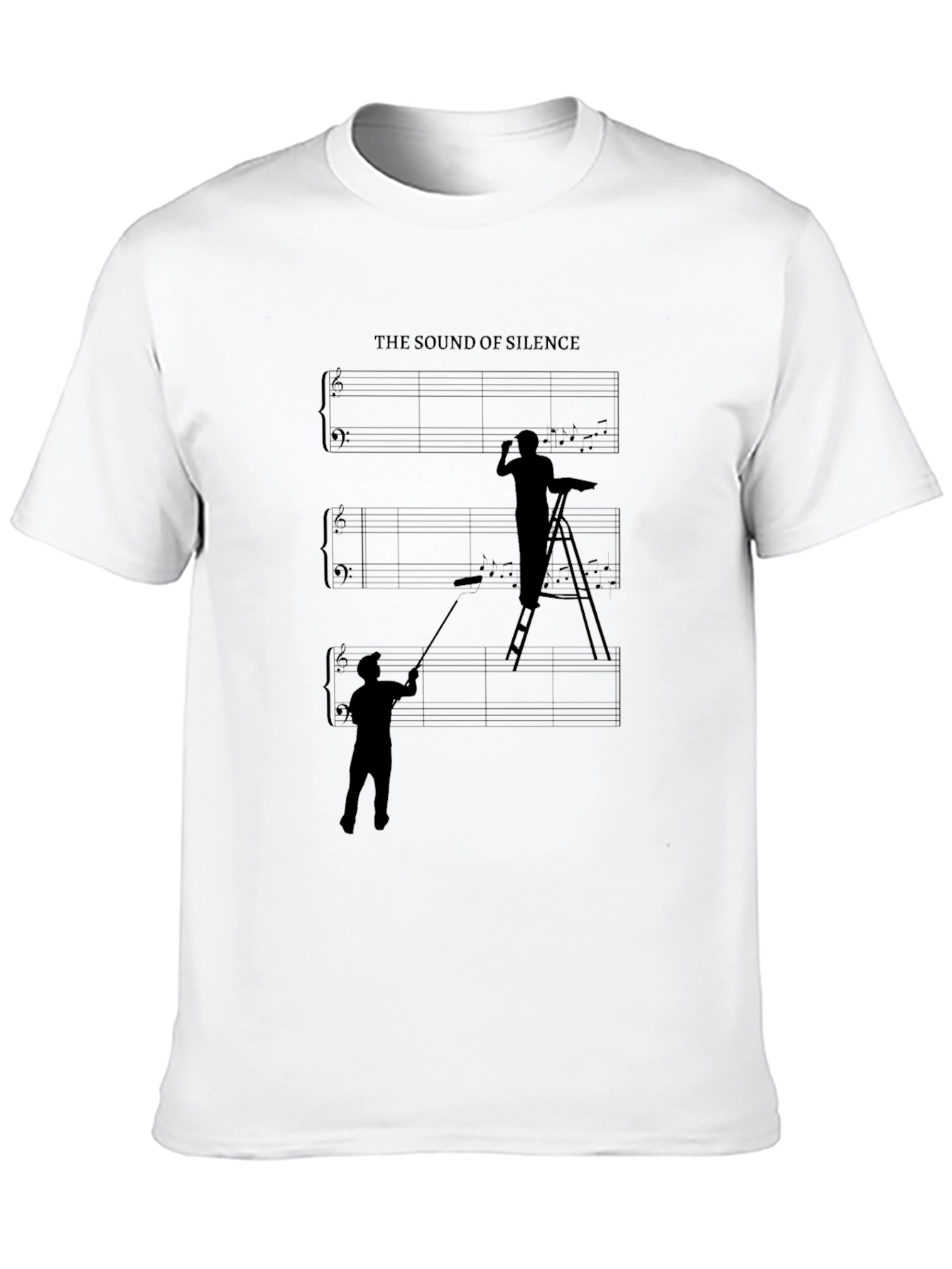 The Sound of Silence Graphic T-Shirt - Painter Theme