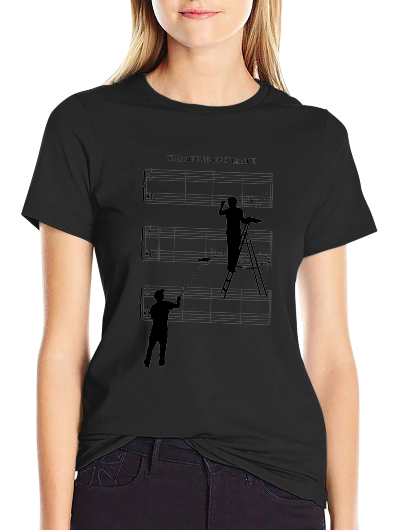 The Sound of Silence Graphic T-Shirt - Painter Theme