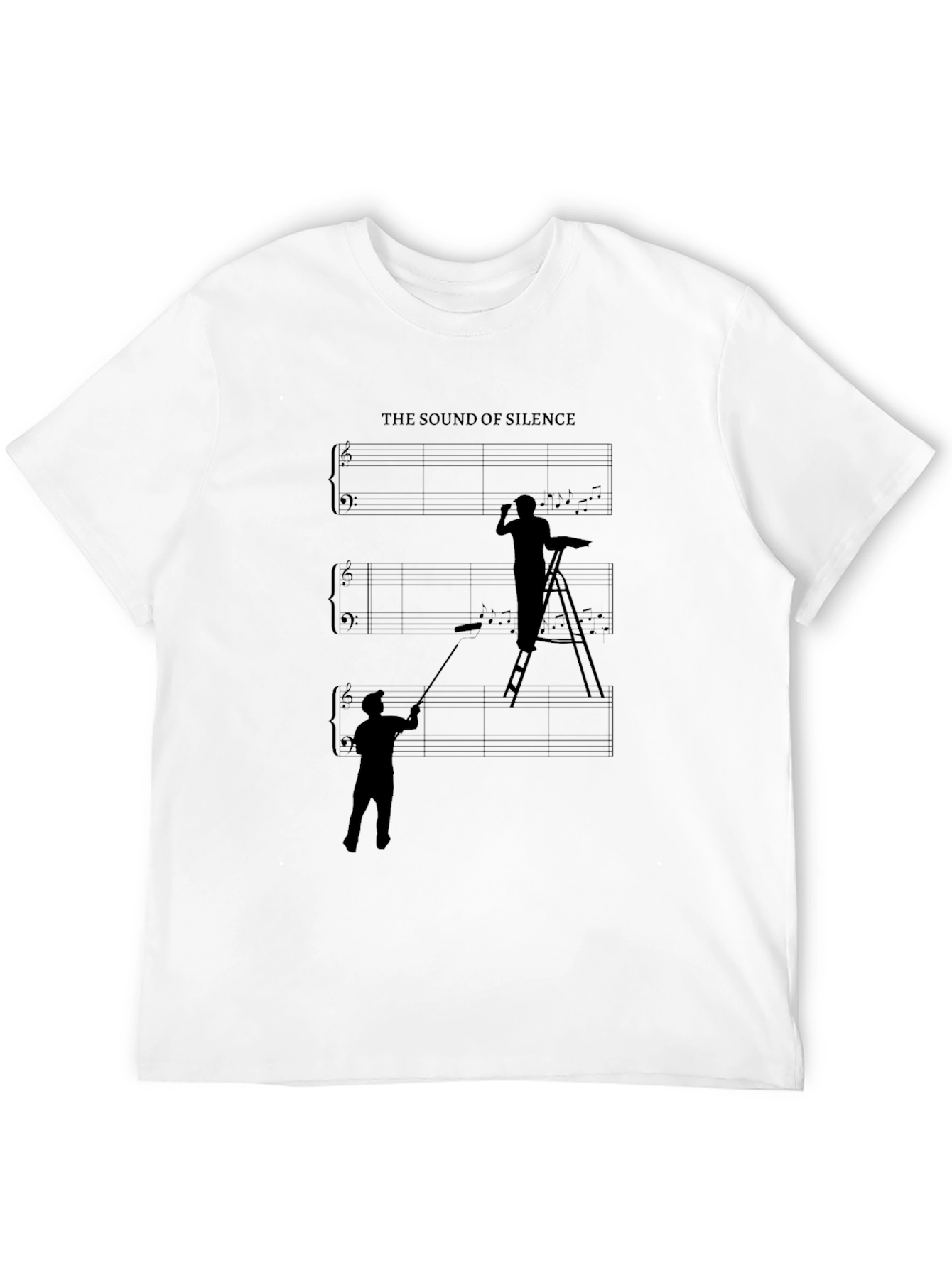 The Sound of Silence Graphic T-Shirt - Painter Theme