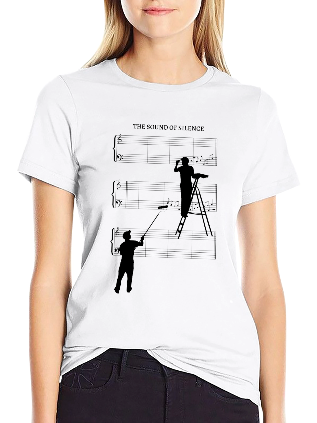 The Sound of Silence Graphic T-Shirt - Painter Theme
