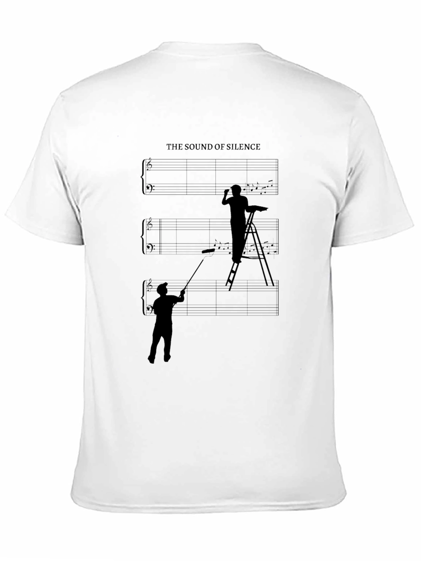 The Sound of Silence Graphic T-Shirt - Painter Theme