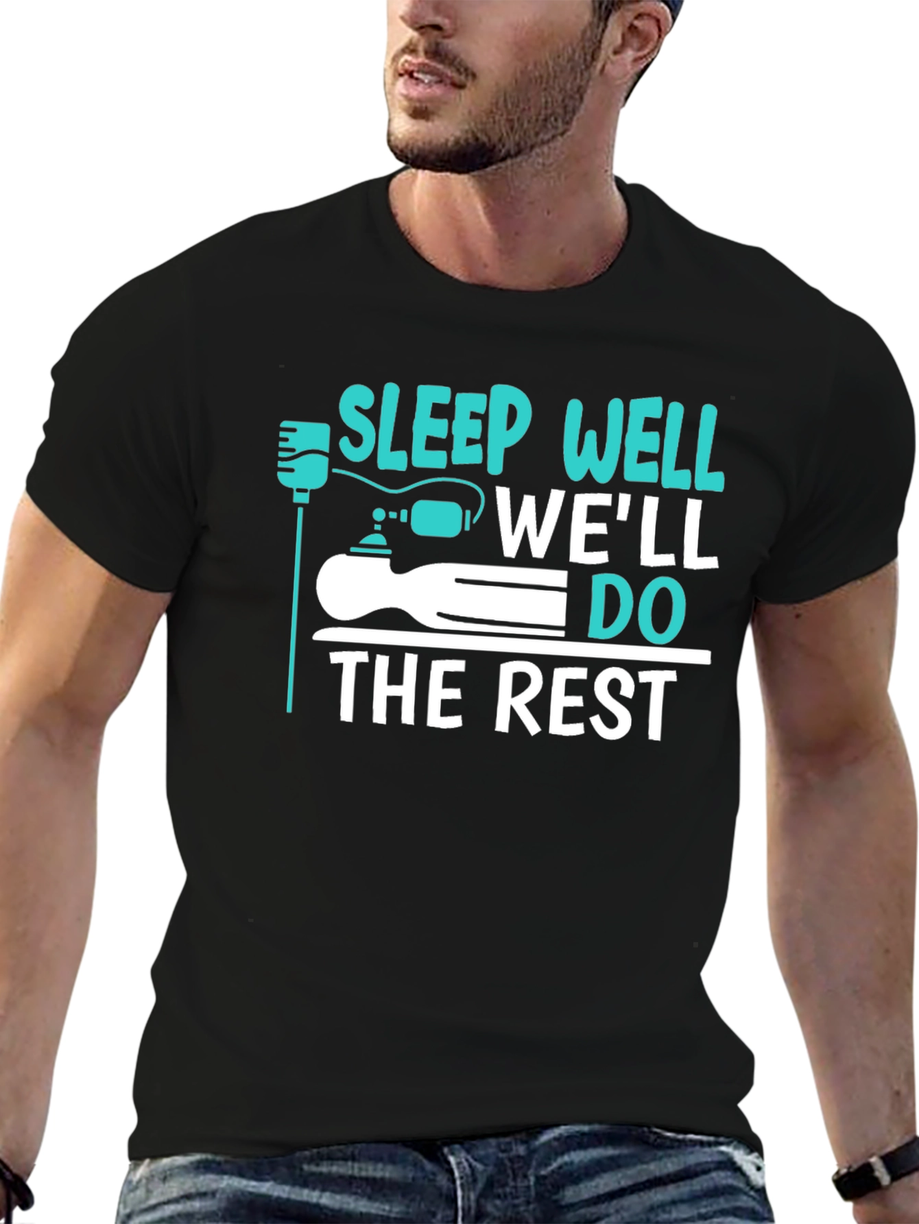 Sleep Well Well Do The Rest Funny Graphic T-Shirt