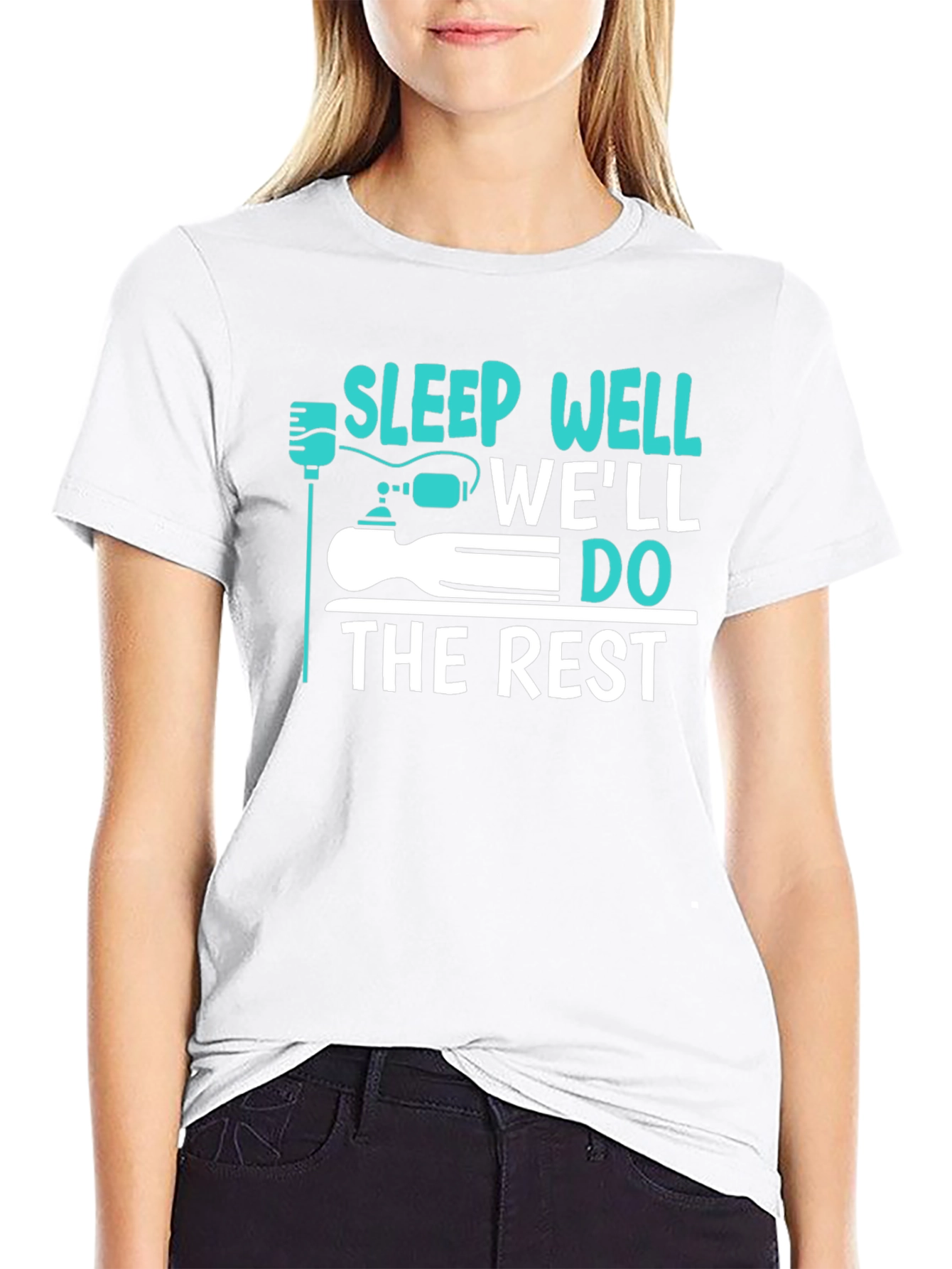 Sleep Well Well Do The Rest Funny Graphic T-Shirt