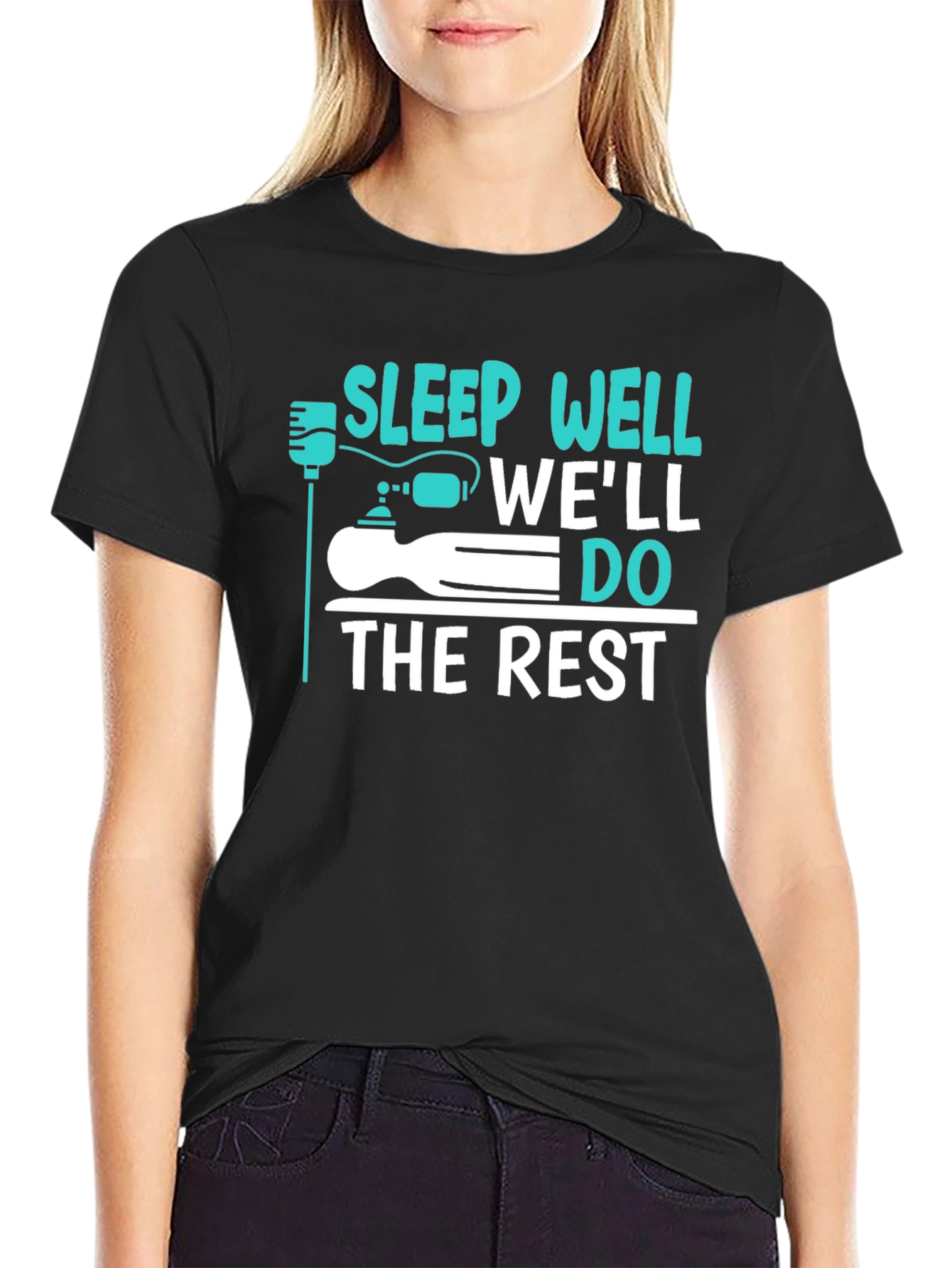 Sleep Well Well Do The Rest Funny Graphic T-Shirt
