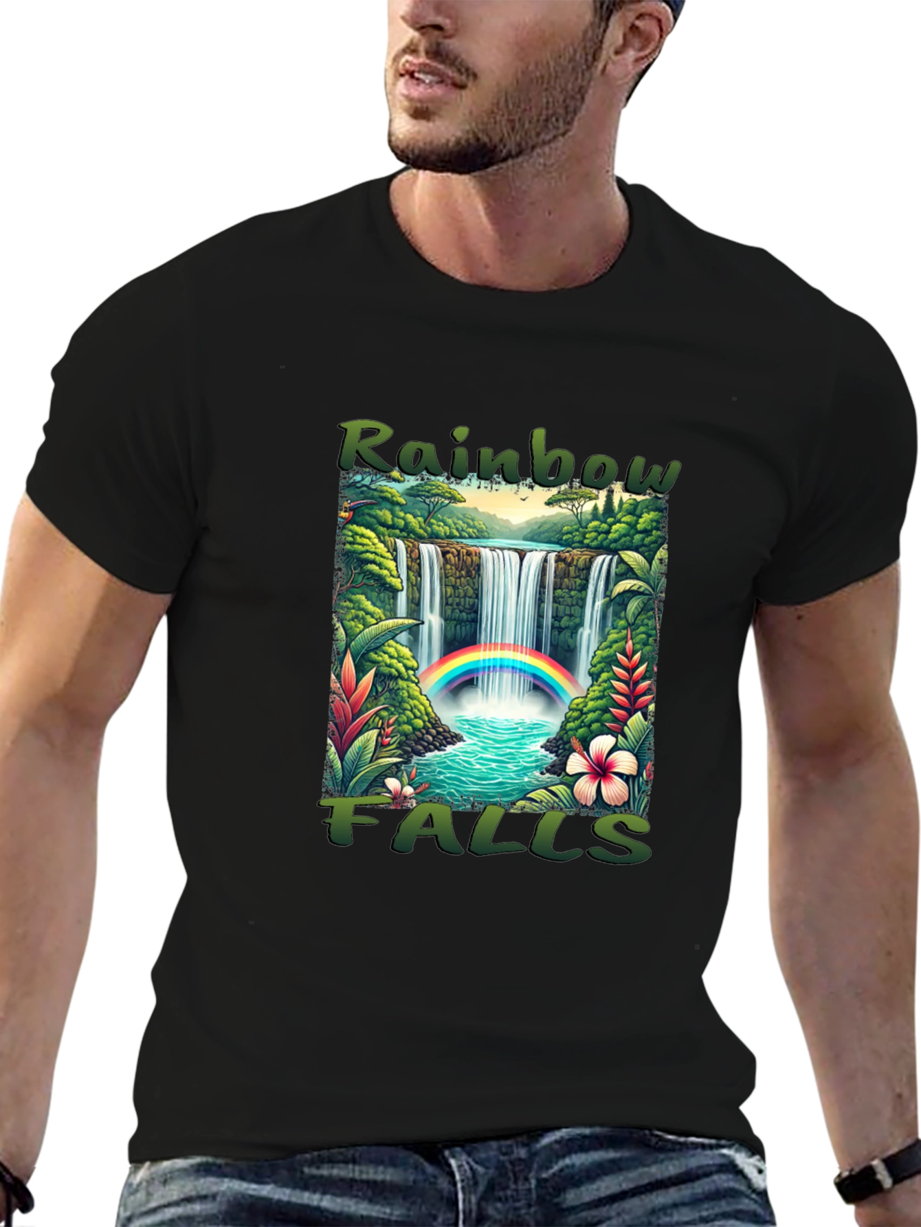 Rainbow Falls Graphic T-Shirt
