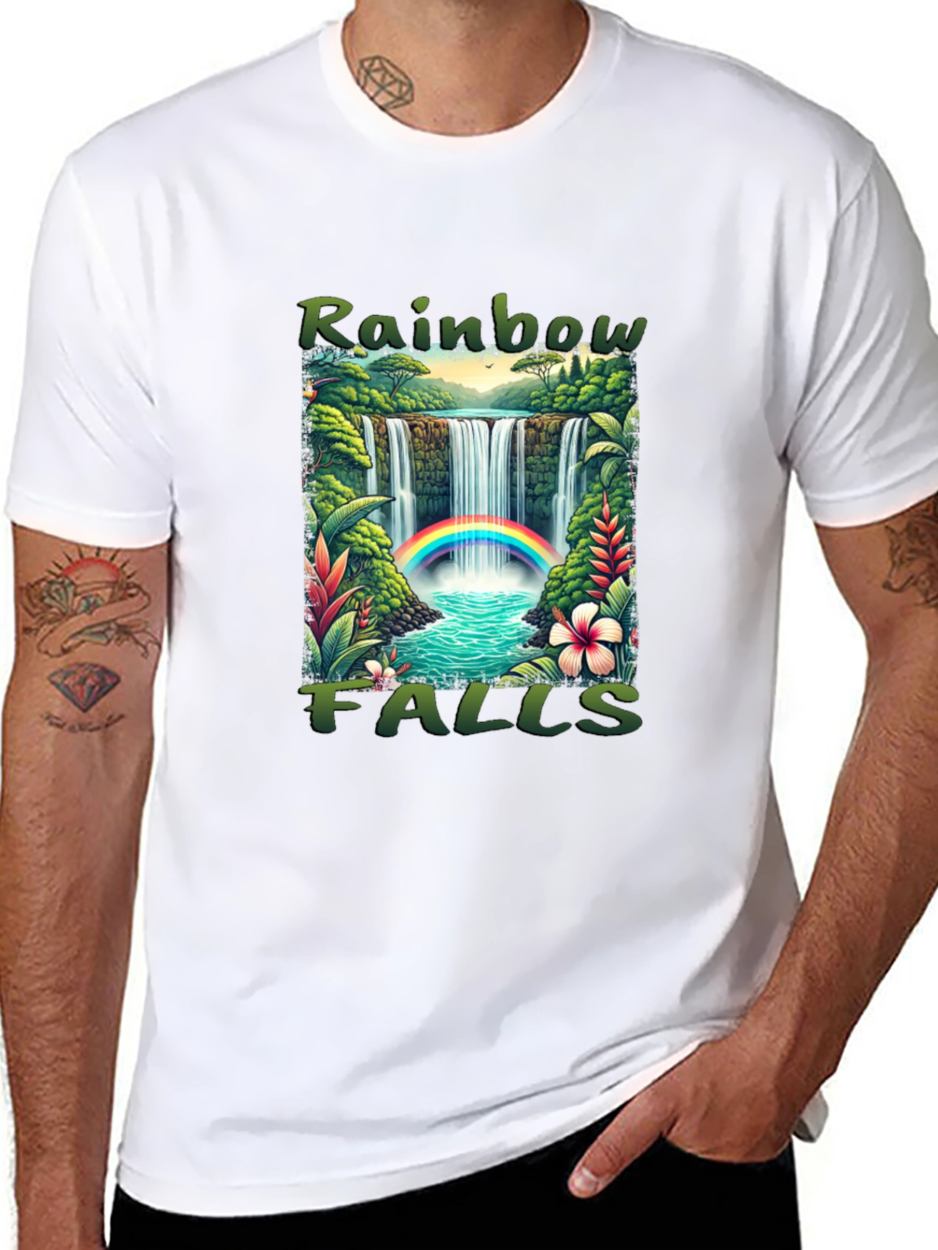Rainbow Falls Graphic T-Shirt