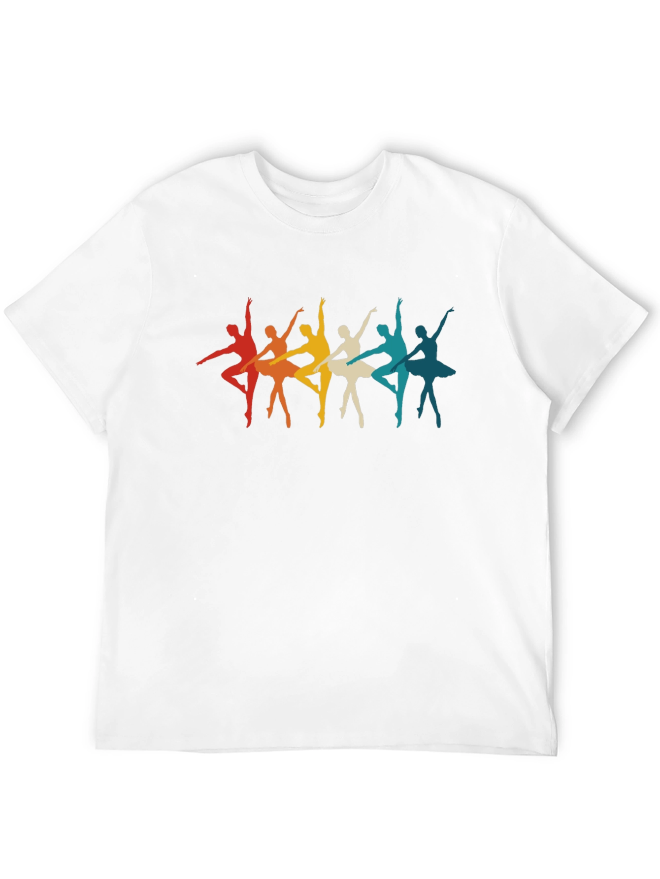 Ballet Dancers Retro Graphic Tee - Black Unisex T-Shirt