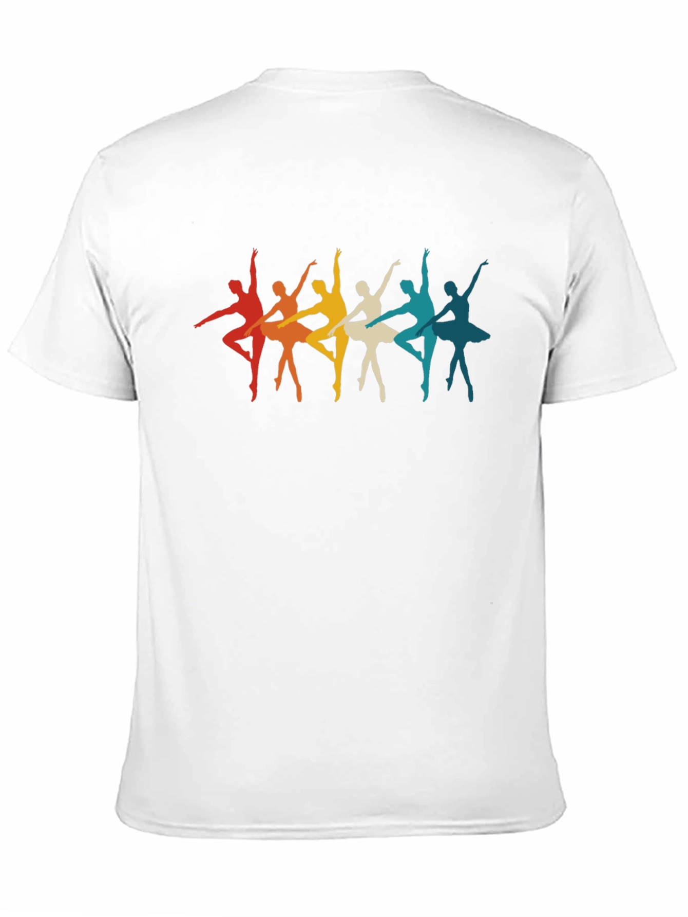 Ballet Dancers Retro Graphic Tee - Black Unisex T-Shirt