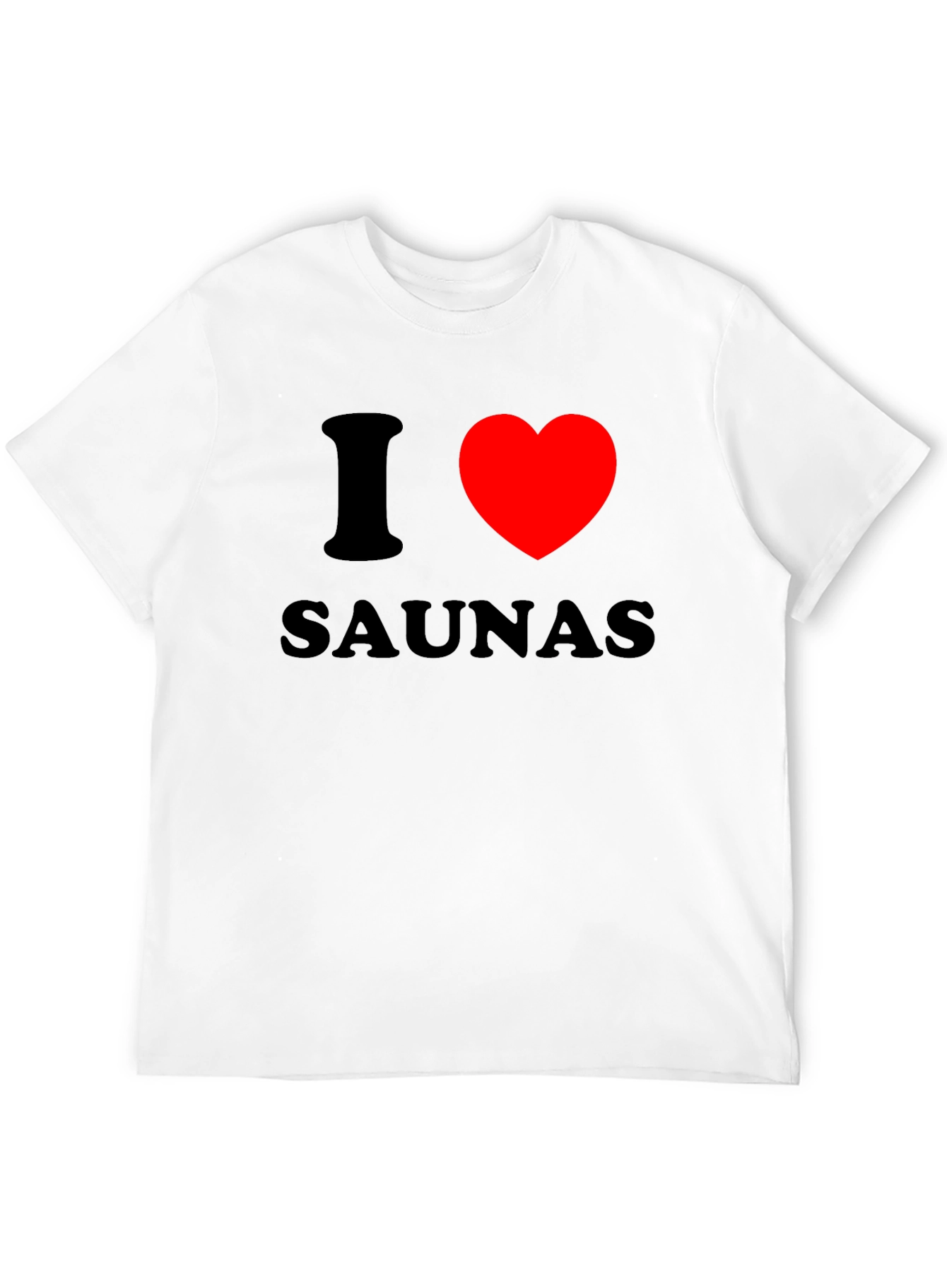 I Heart Saunas Black T-Shirt