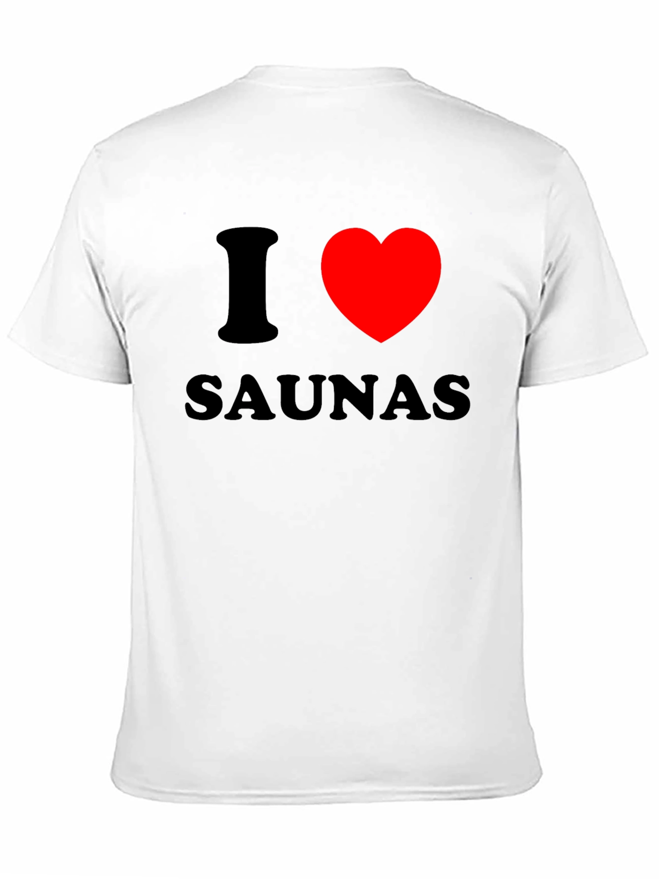 I Heart Saunas Black T-Shirt