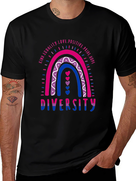 Diversity Bi Pride Rainbow Tee