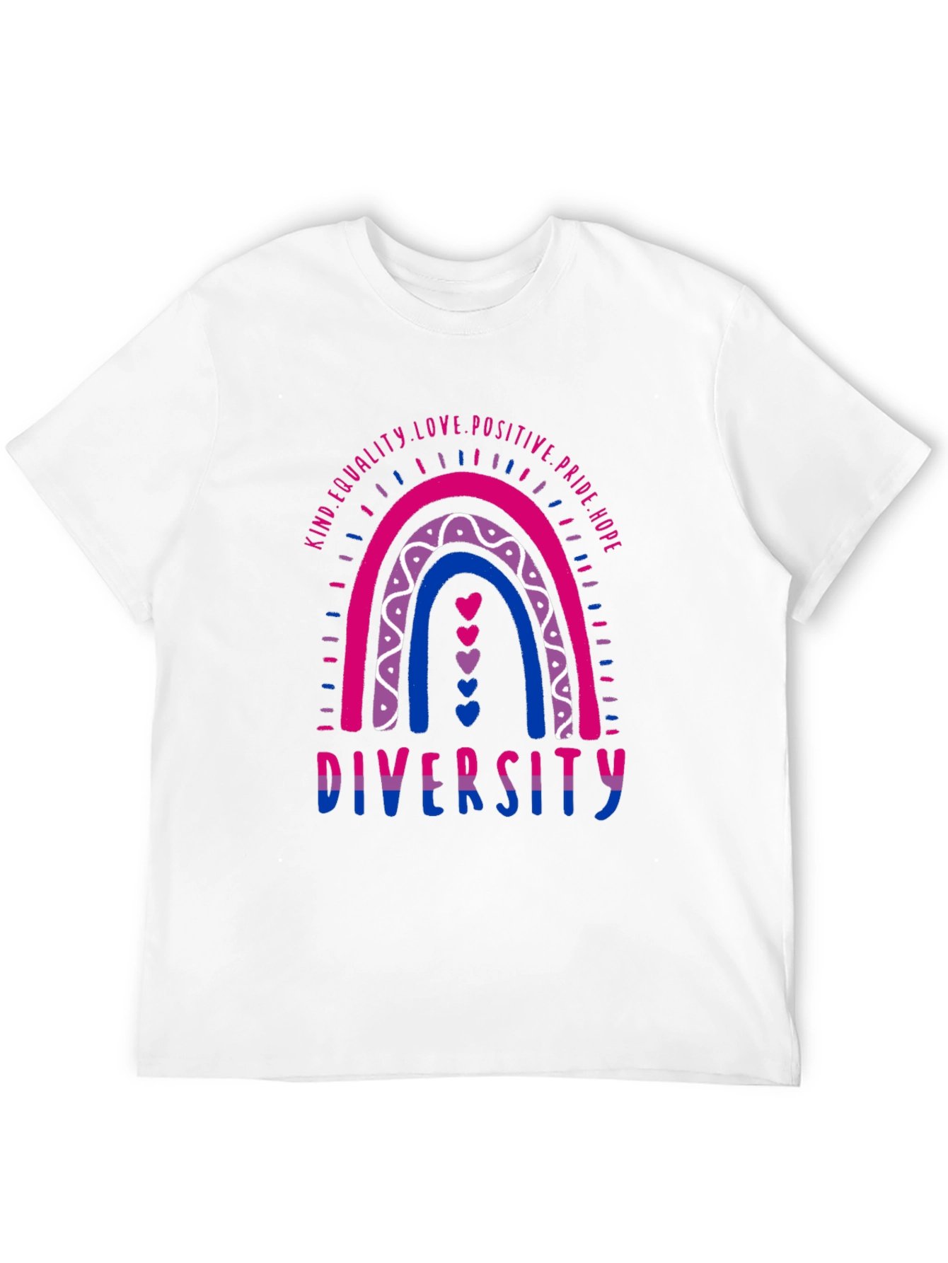 Diversity Bi Pride Rainbow Tee