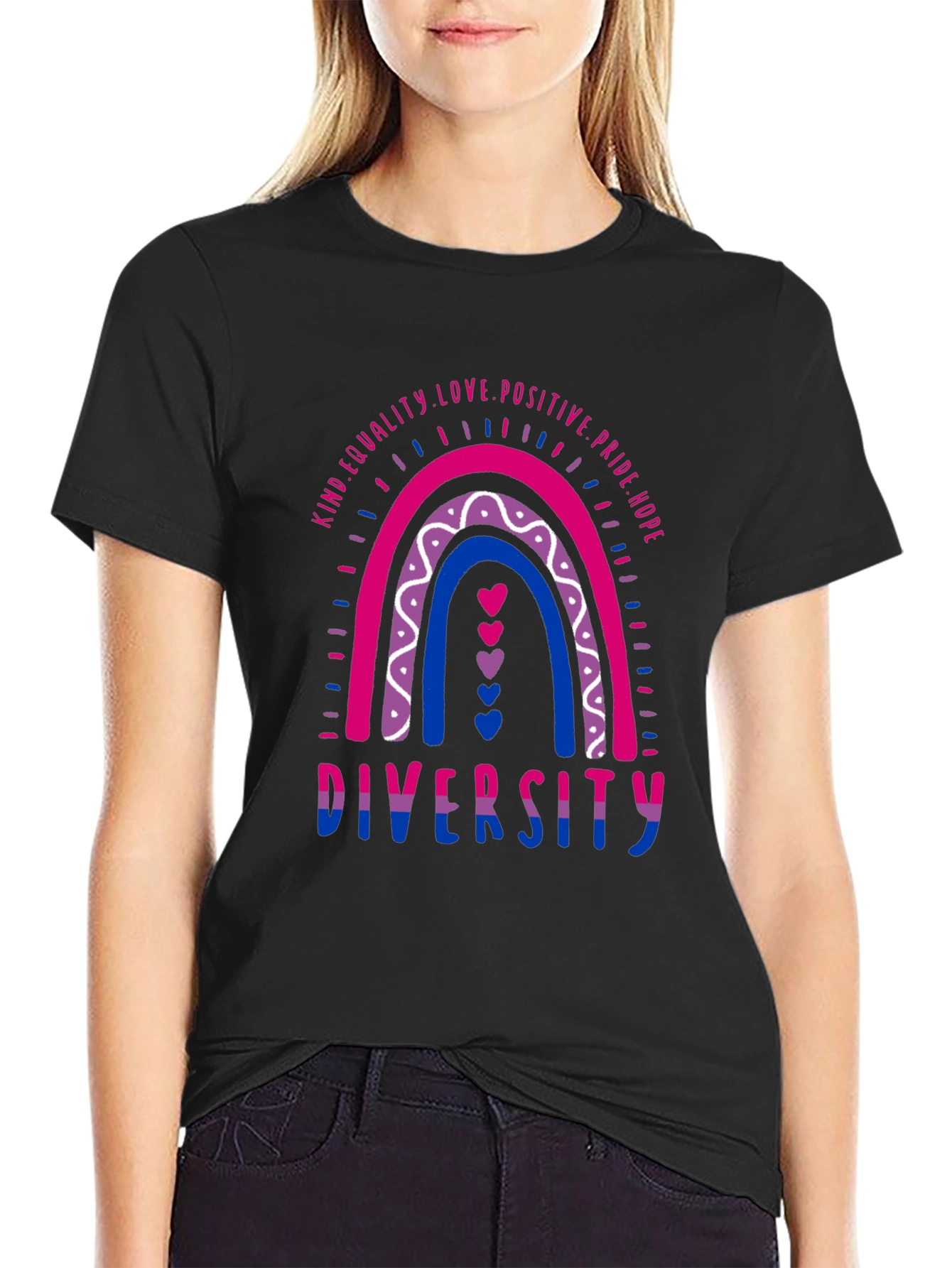 Diversity Bi Pride Rainbow Tee