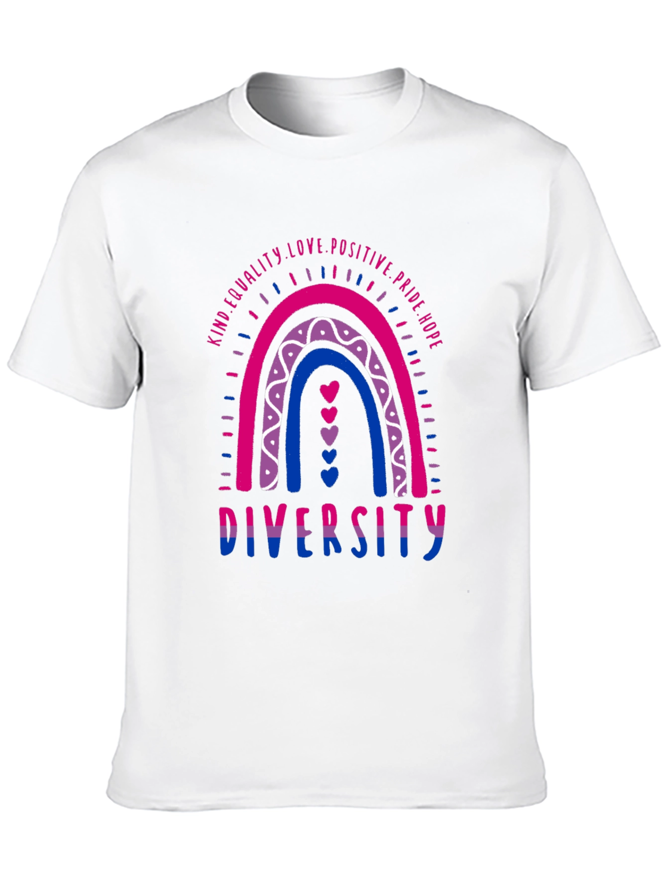 Diversity Bi Pride Rainbow Tee