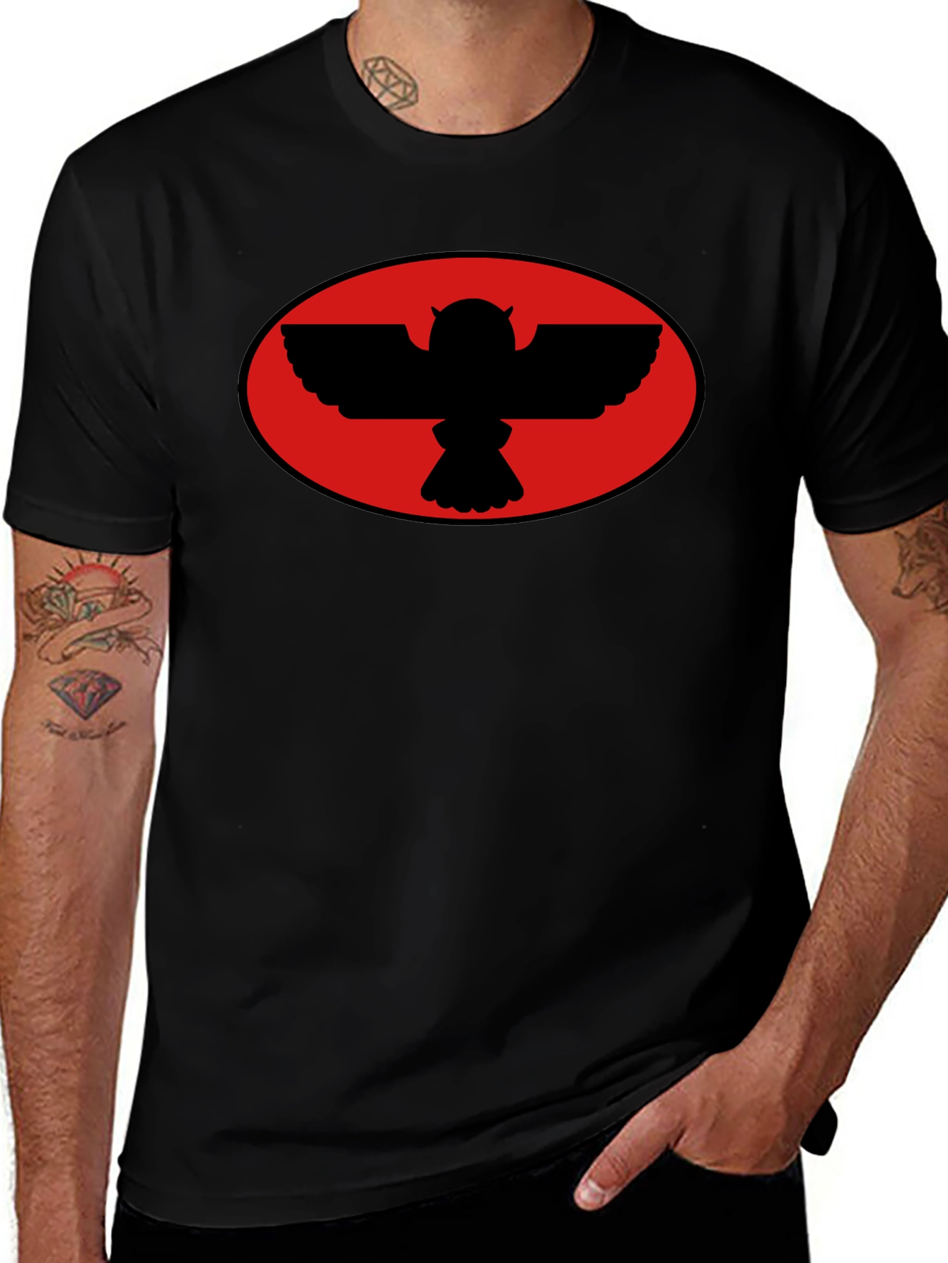 Talon Court Owl Black T-Shirt