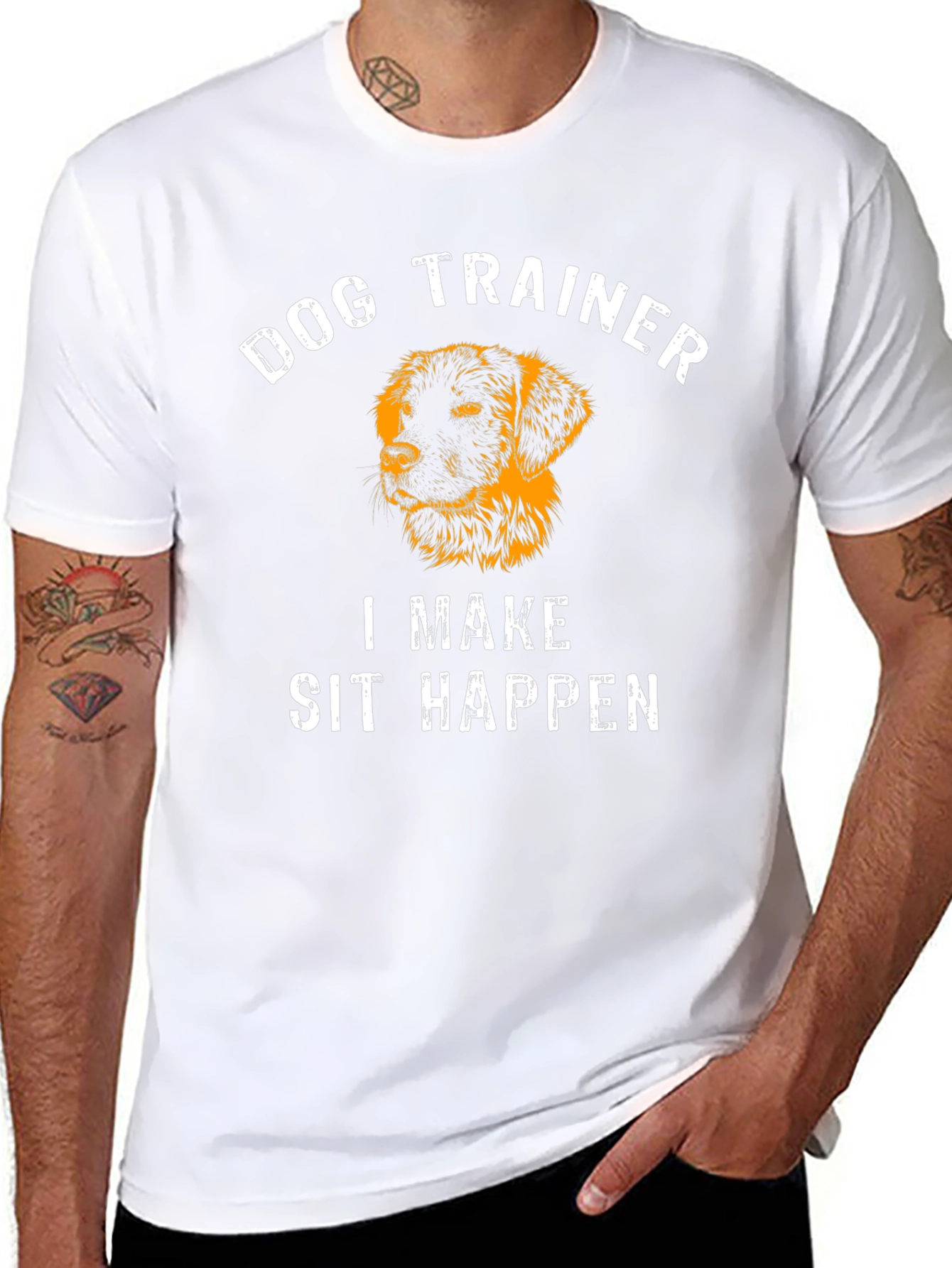 Dog Trainer I Make Sit Happen Black T-Shirt