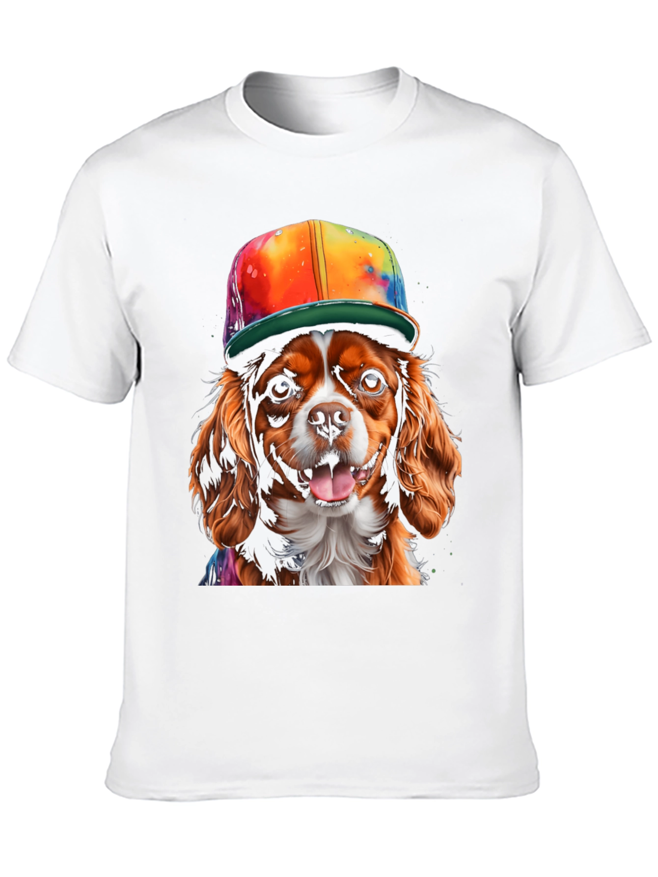 Dog with Hat Graphic Tee