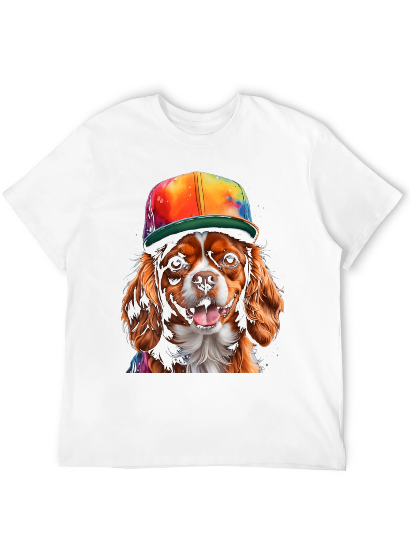 Dog with Hat Graphic Tee