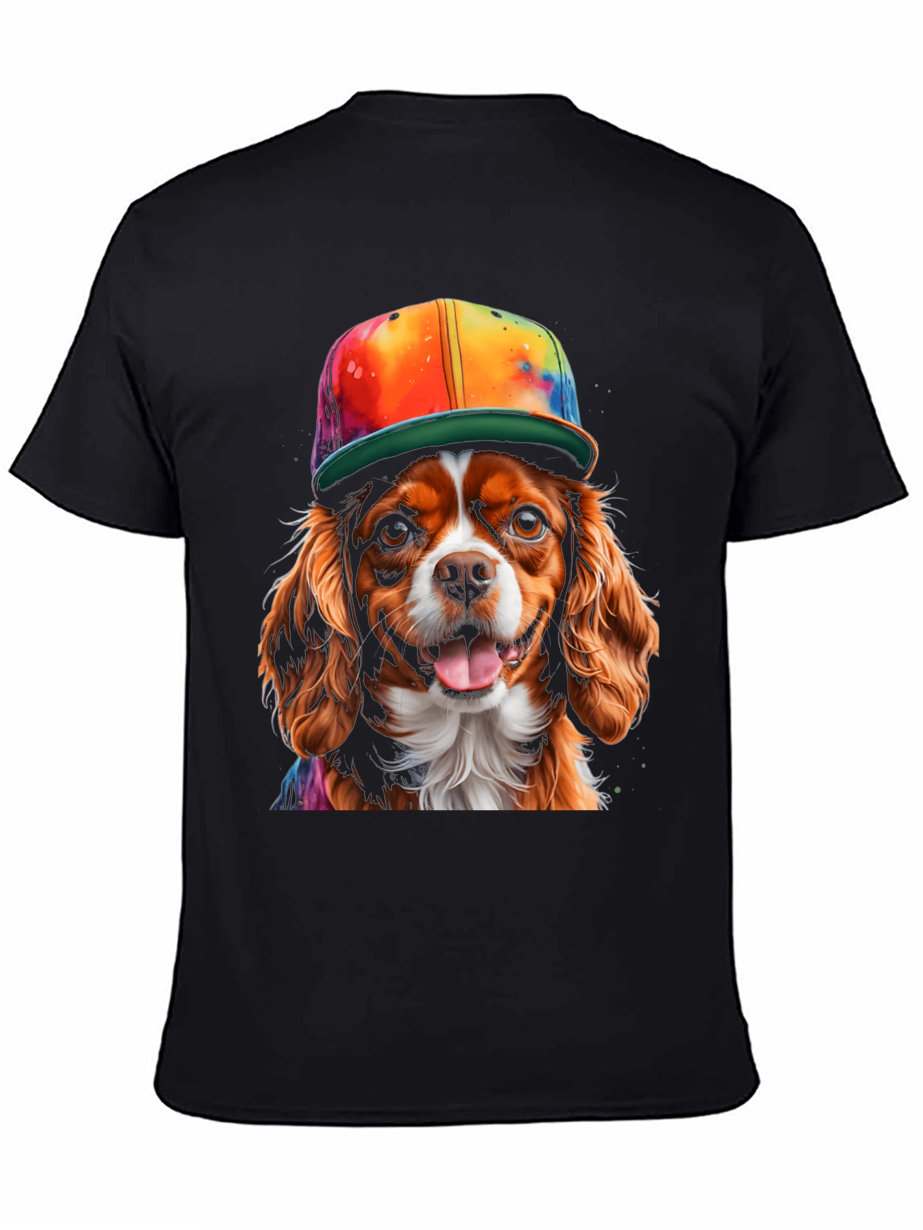 Dog with Hat Graphic Tee