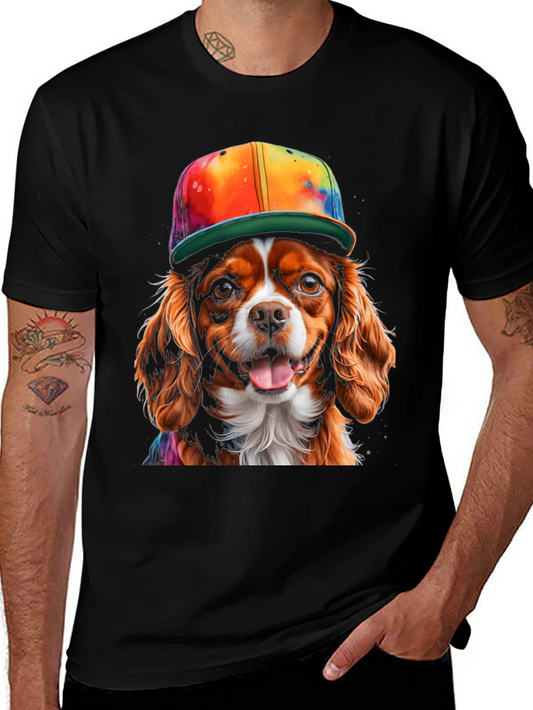 Dog with Hat Graphic Tee