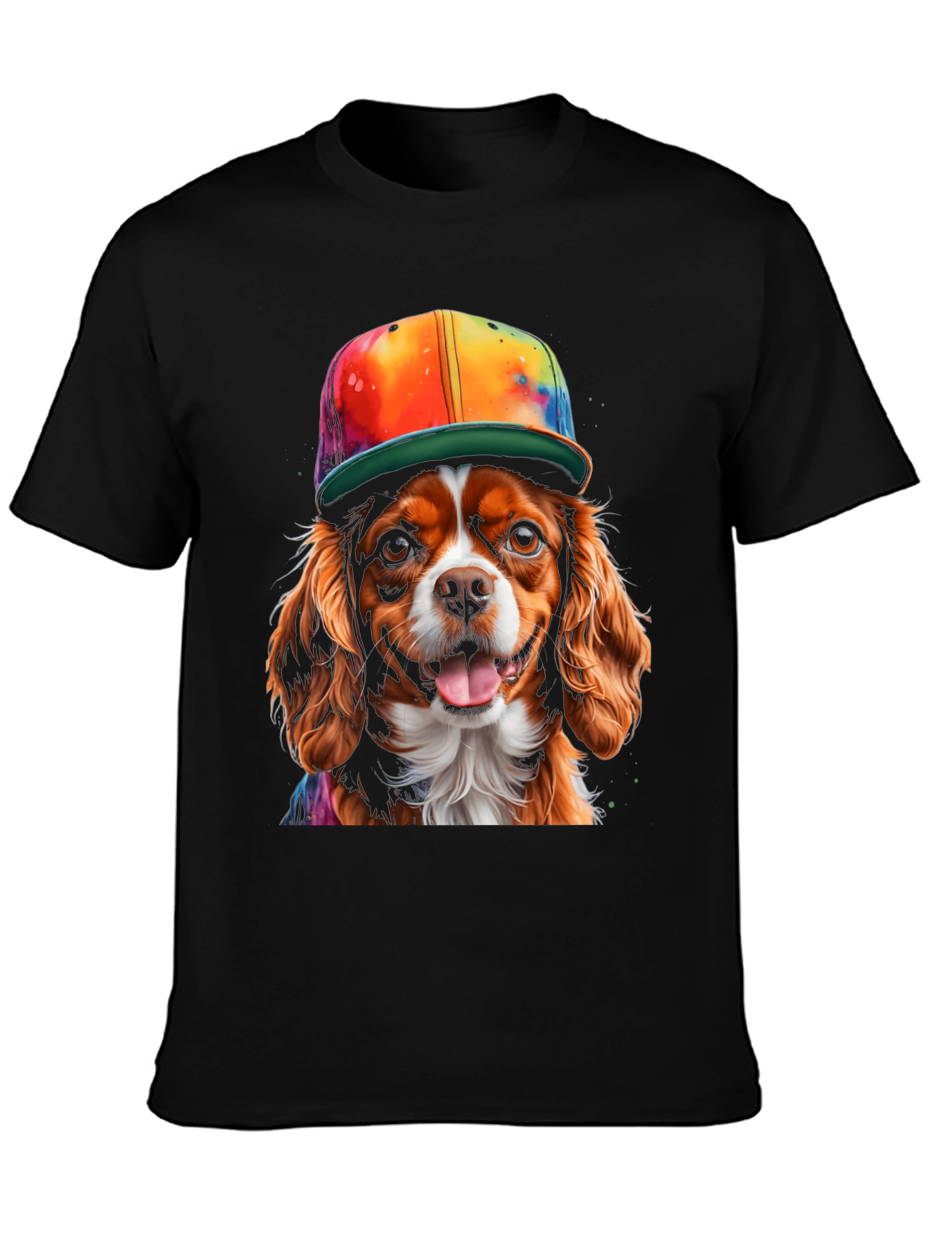 Dog with Hat Graphic Tee