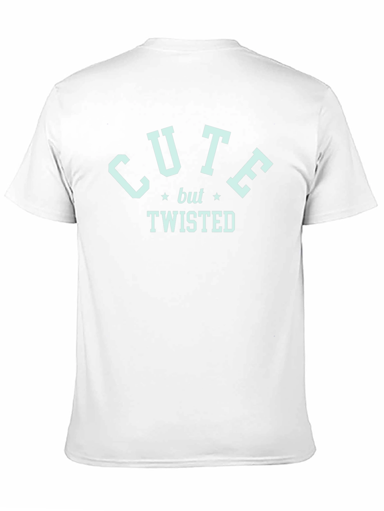 Cute But Twisted Graphic Tee - Black Cotton T-Shirt