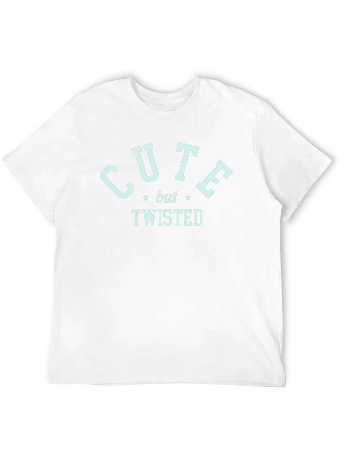 Cute But Twisted Graphic Tee - Black Cotton T-Shirt
