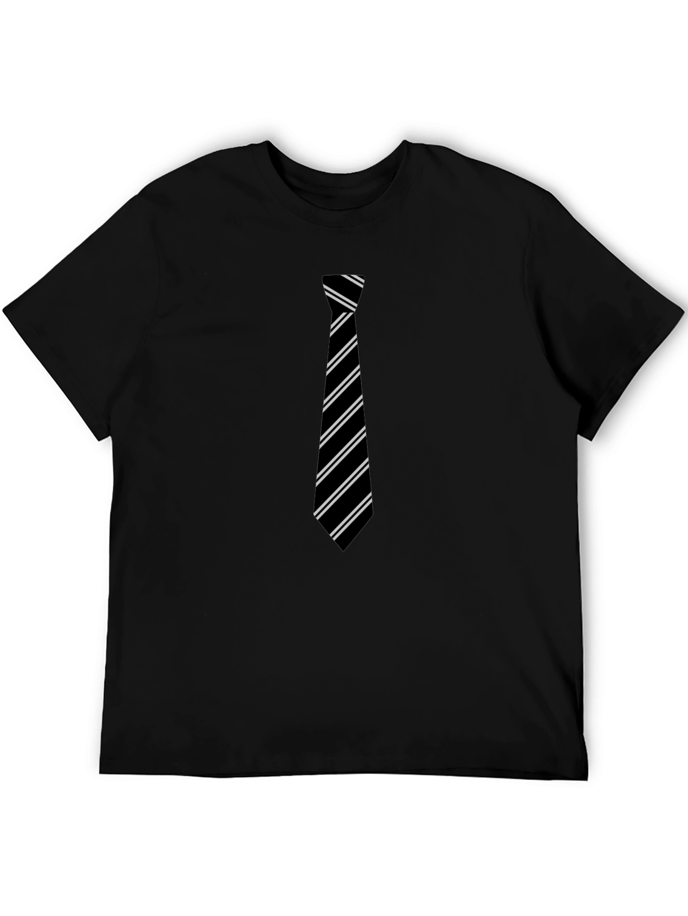 Tie Graphic Black T-Shirt
