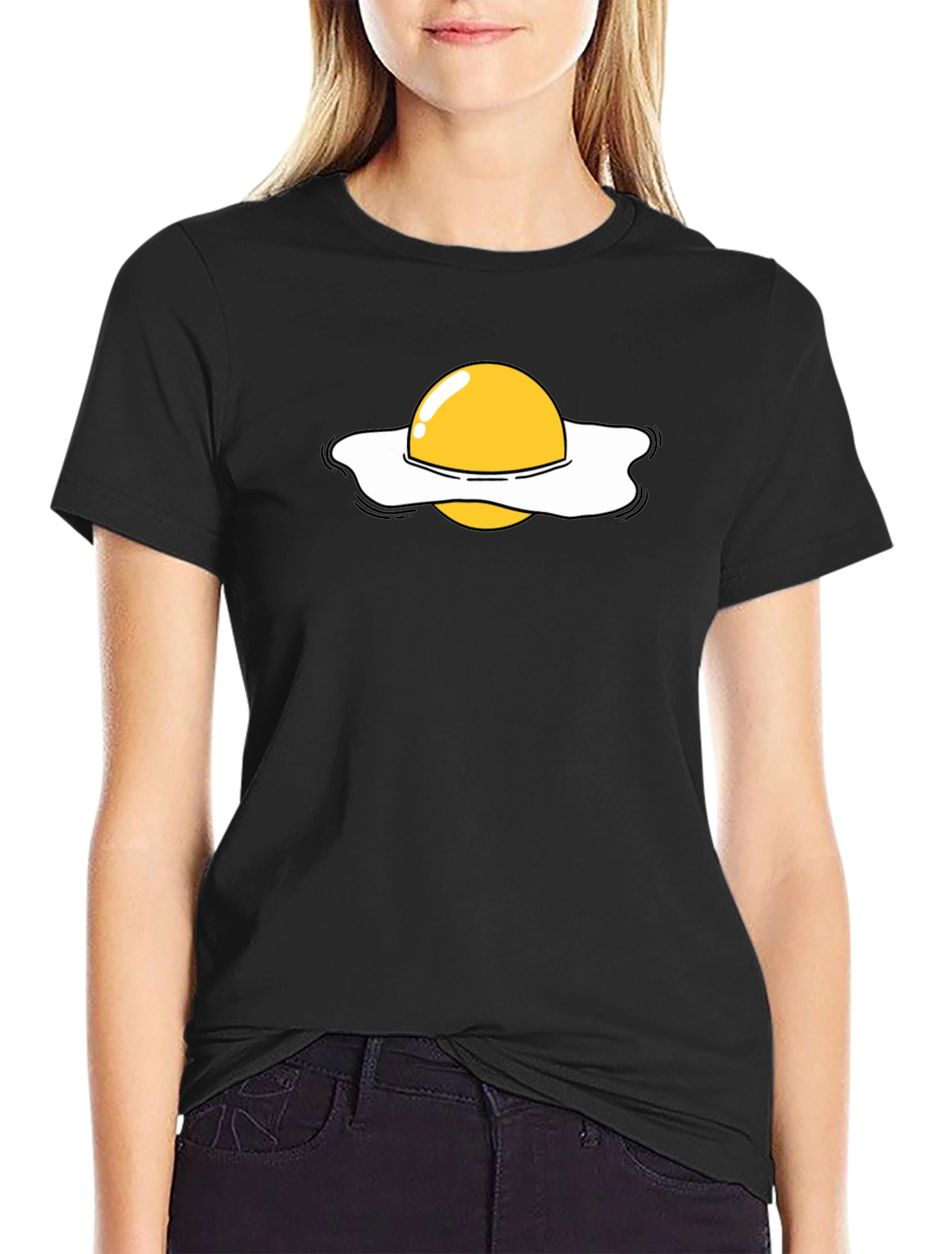 Funny Sunny Side Up Egg Graphic T-Shirt