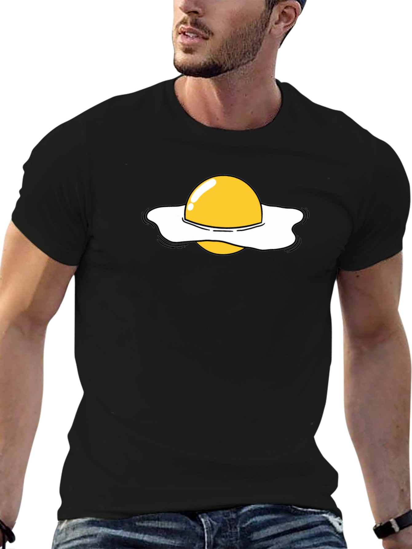 Funny Sunny Side Up Egg Graphic T-Shirt