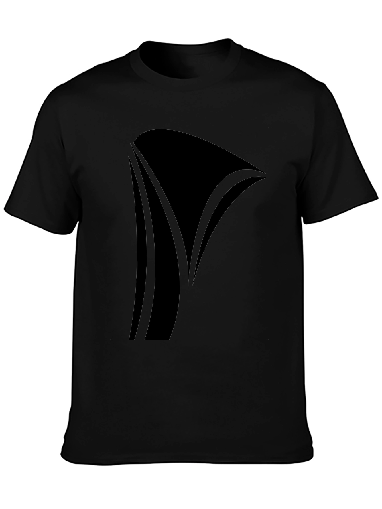 Modern Black Graphic Tee - Stylish Casual Wear