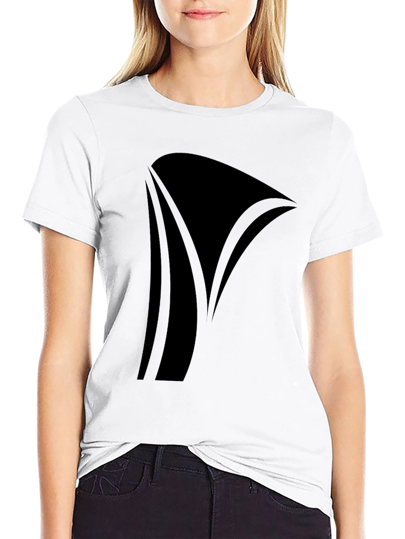 Modern Black Graphic Tee - Stylish Casual Wear