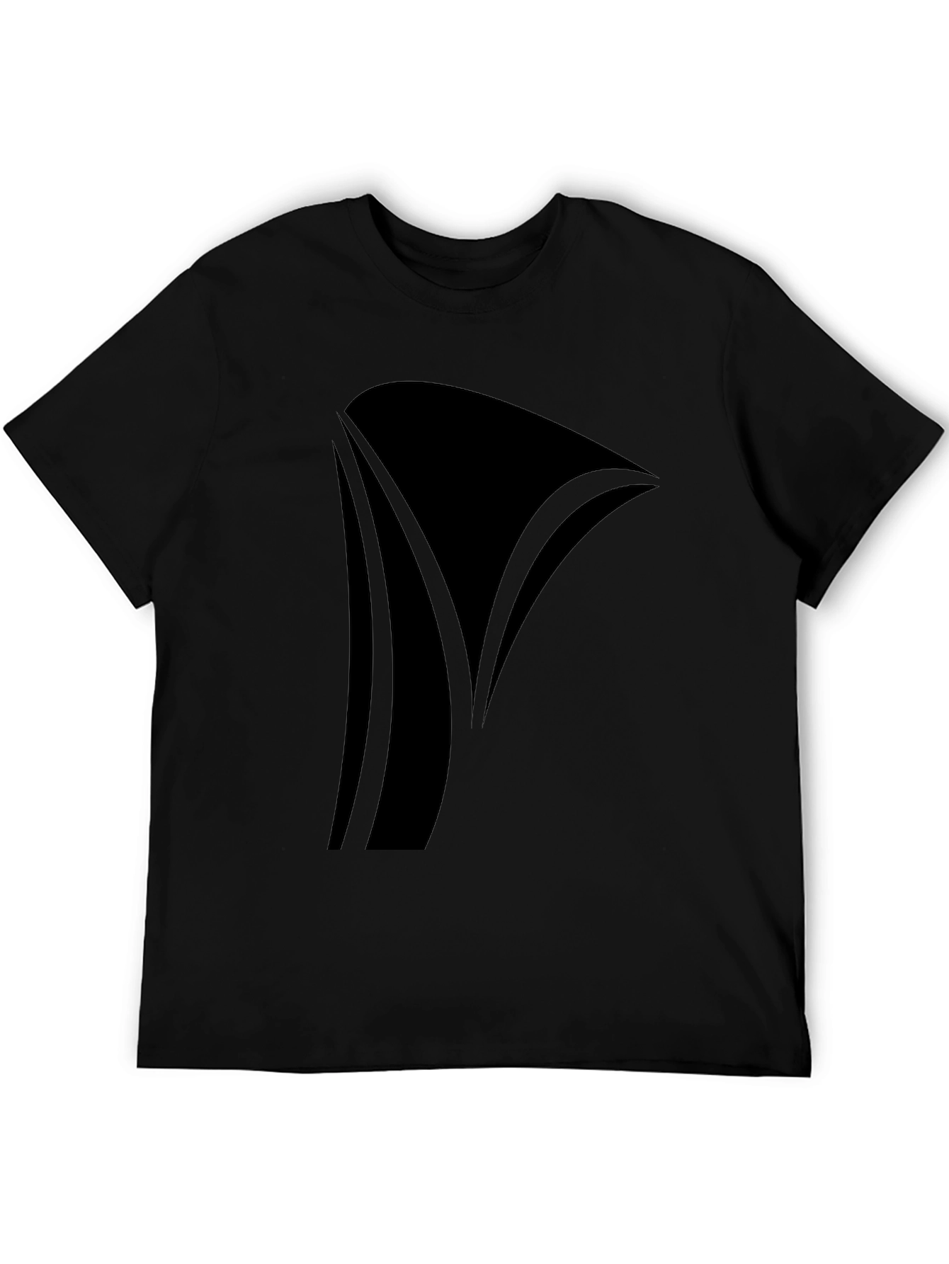 Modern Black Graphic Tee - Stylish Casual Wear