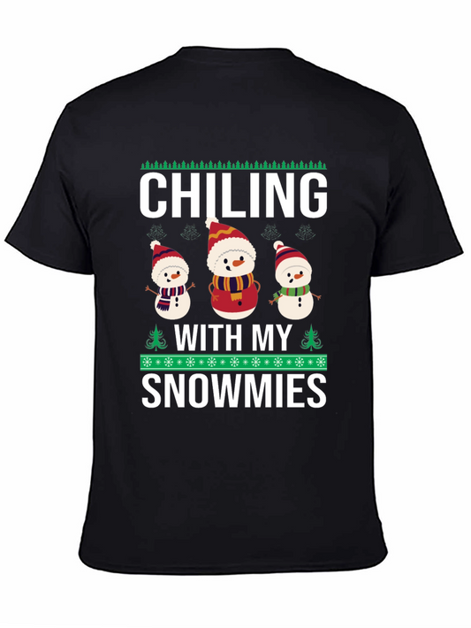 Chilling With My Snowmies Graphic T-Shirt