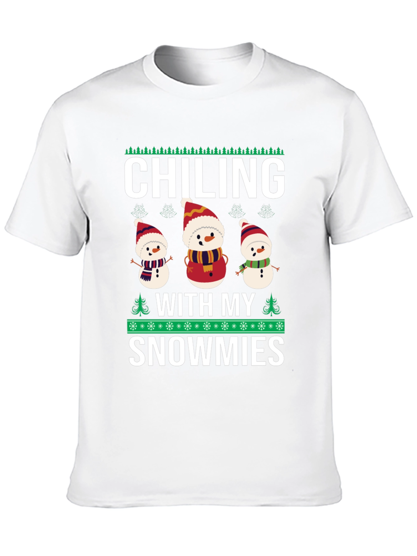 Chilling With My Snowmies Graphic T-Shirt