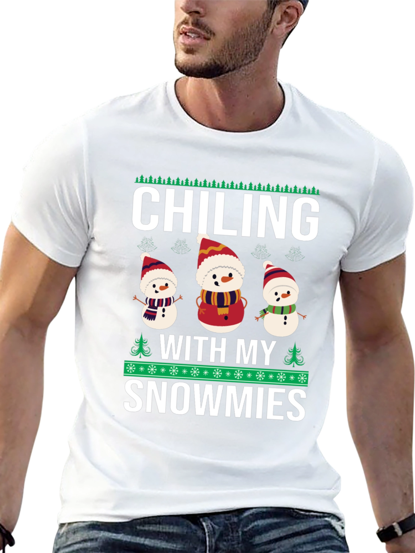 Chilling With My Snowmies Graphic T-Shirt