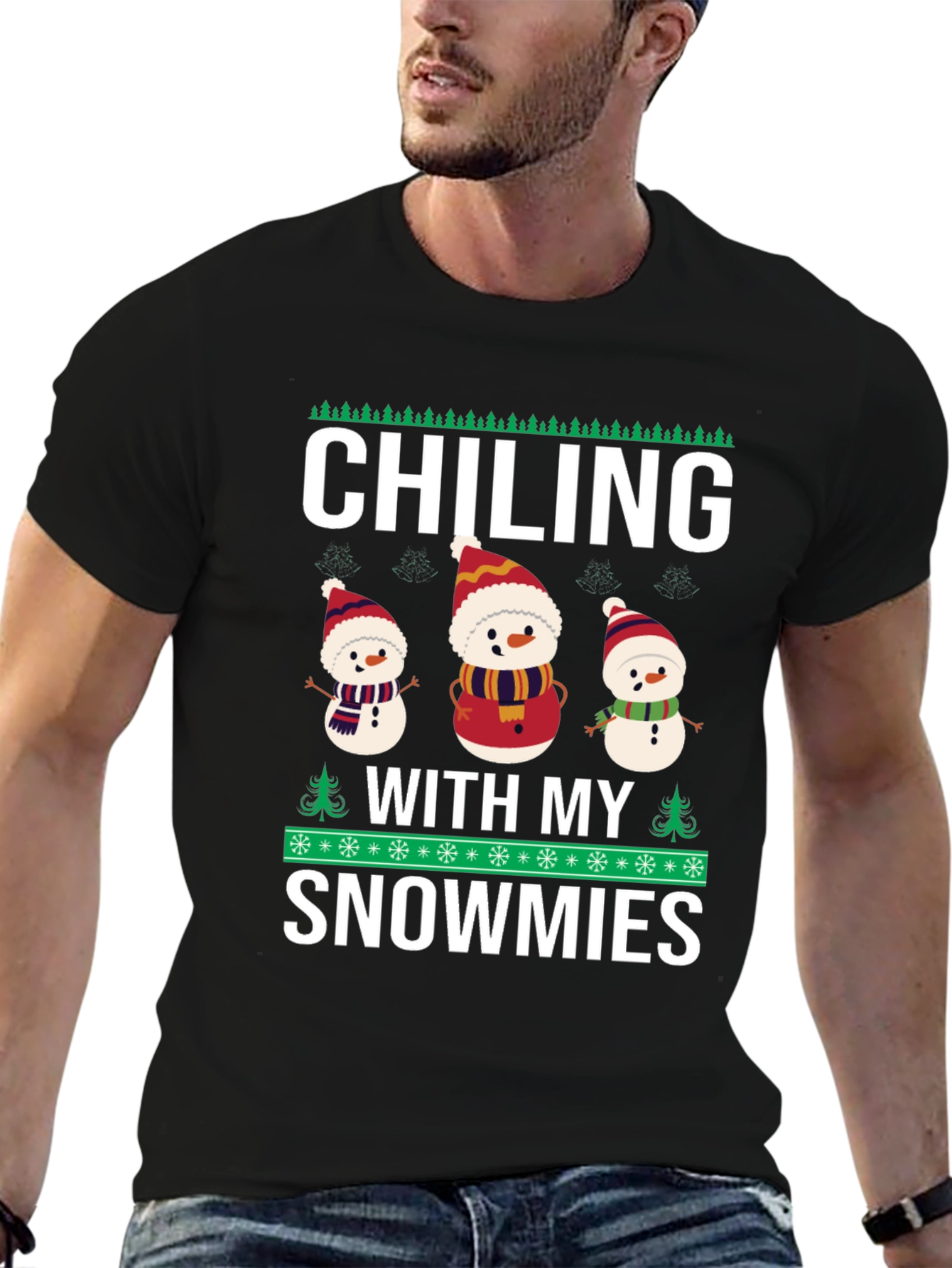 Chilling With My Snowmies Graphic T-Shirt