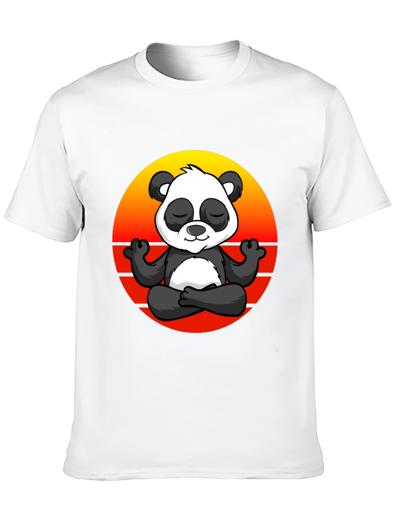 Zen Panda Graphic Tee - Black T-Shirt