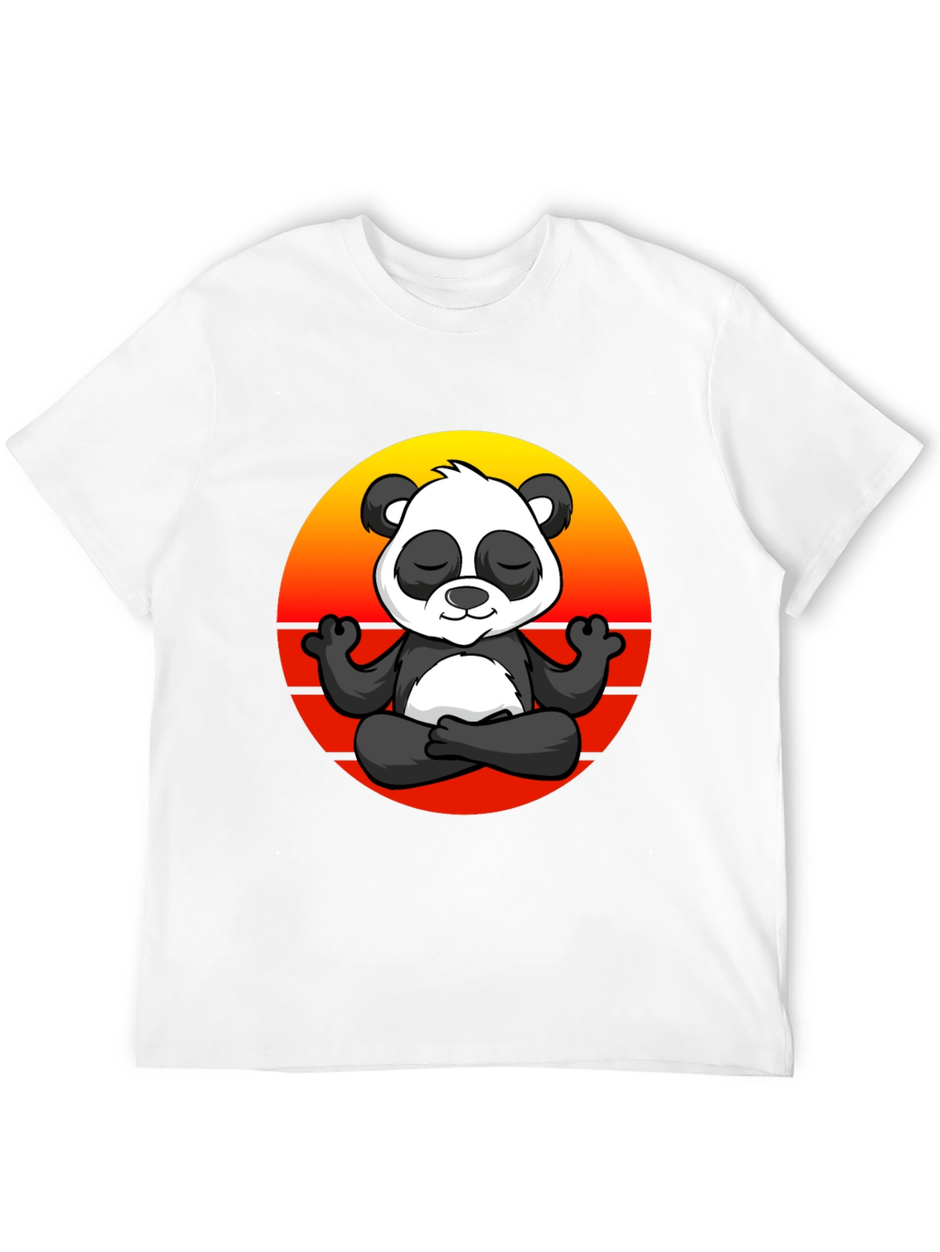 Zen Panda Graphic Tee - Black T-Shirt