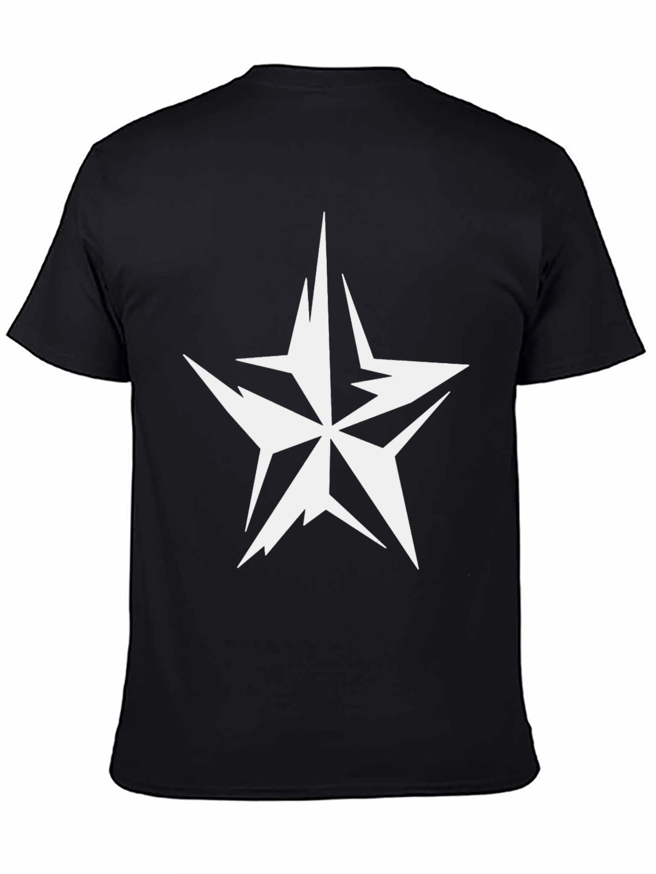 Star Graphic Mens Black T-Shirt