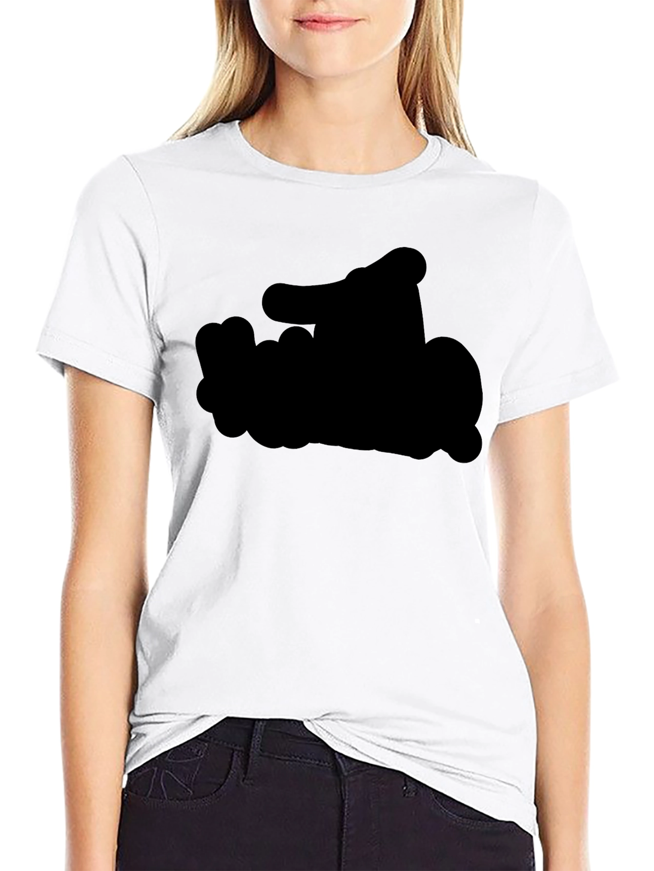 Solid Black Classic Fit Tee