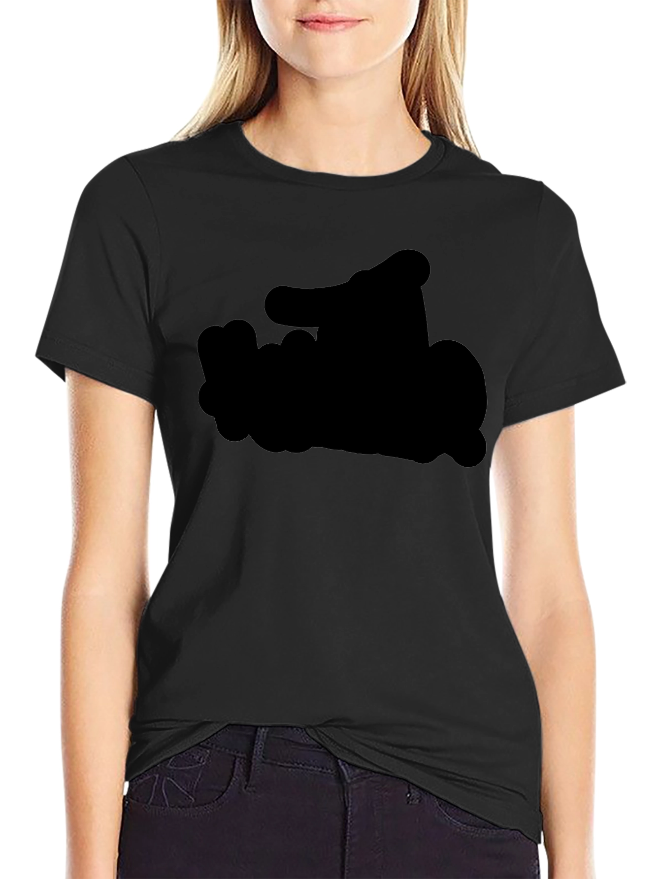 Solid Black Classic Fit Tee