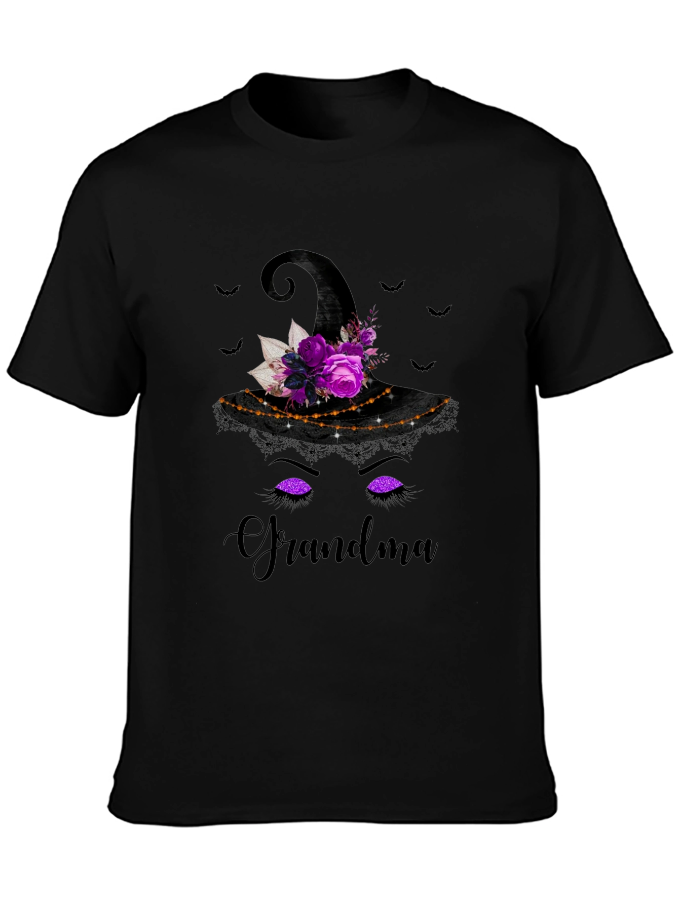 Grandma Witch Hat Halloween T-Shirt
