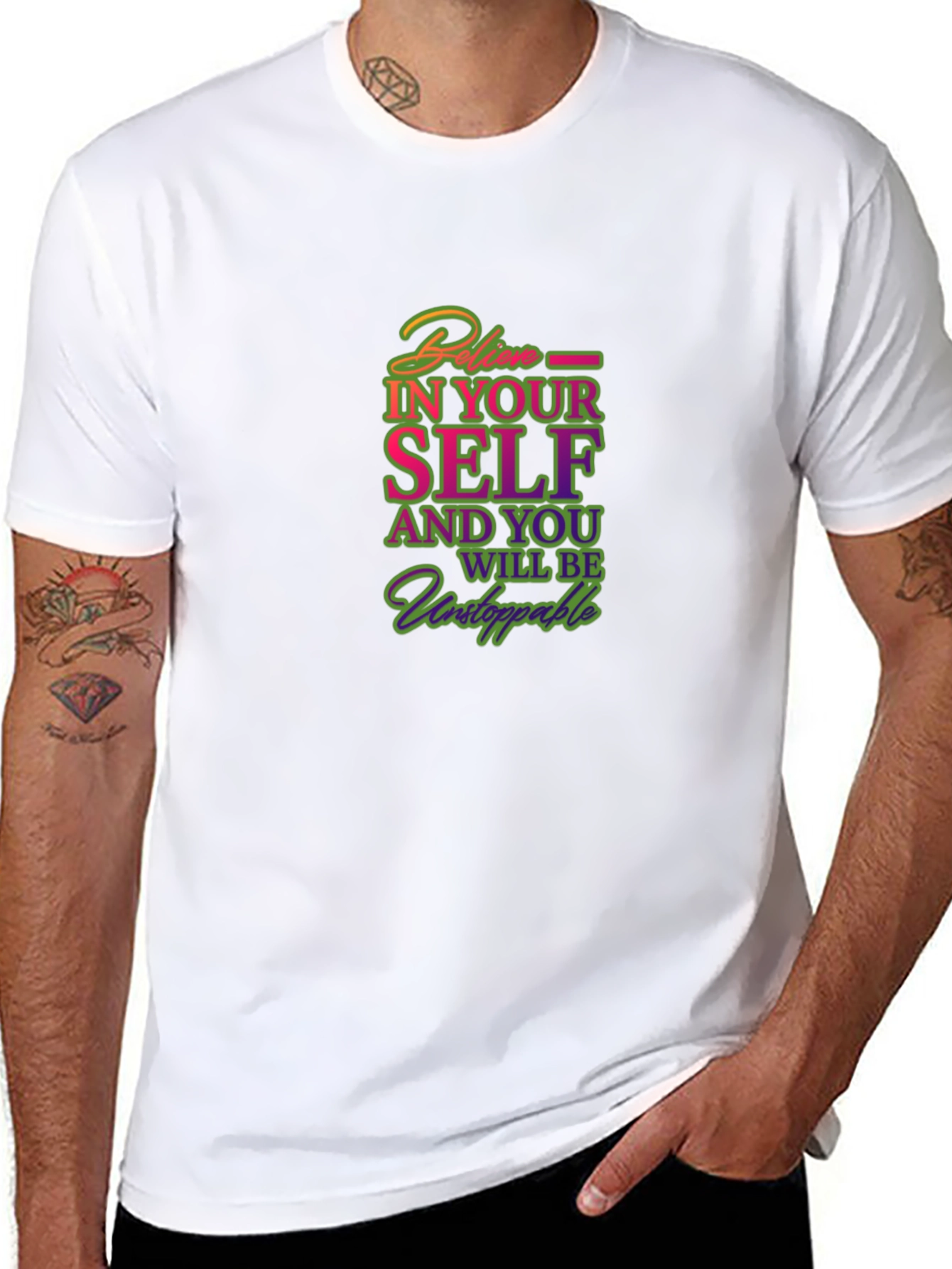 Believe in Yourself Graphic T-Shirt - Motivational Tee