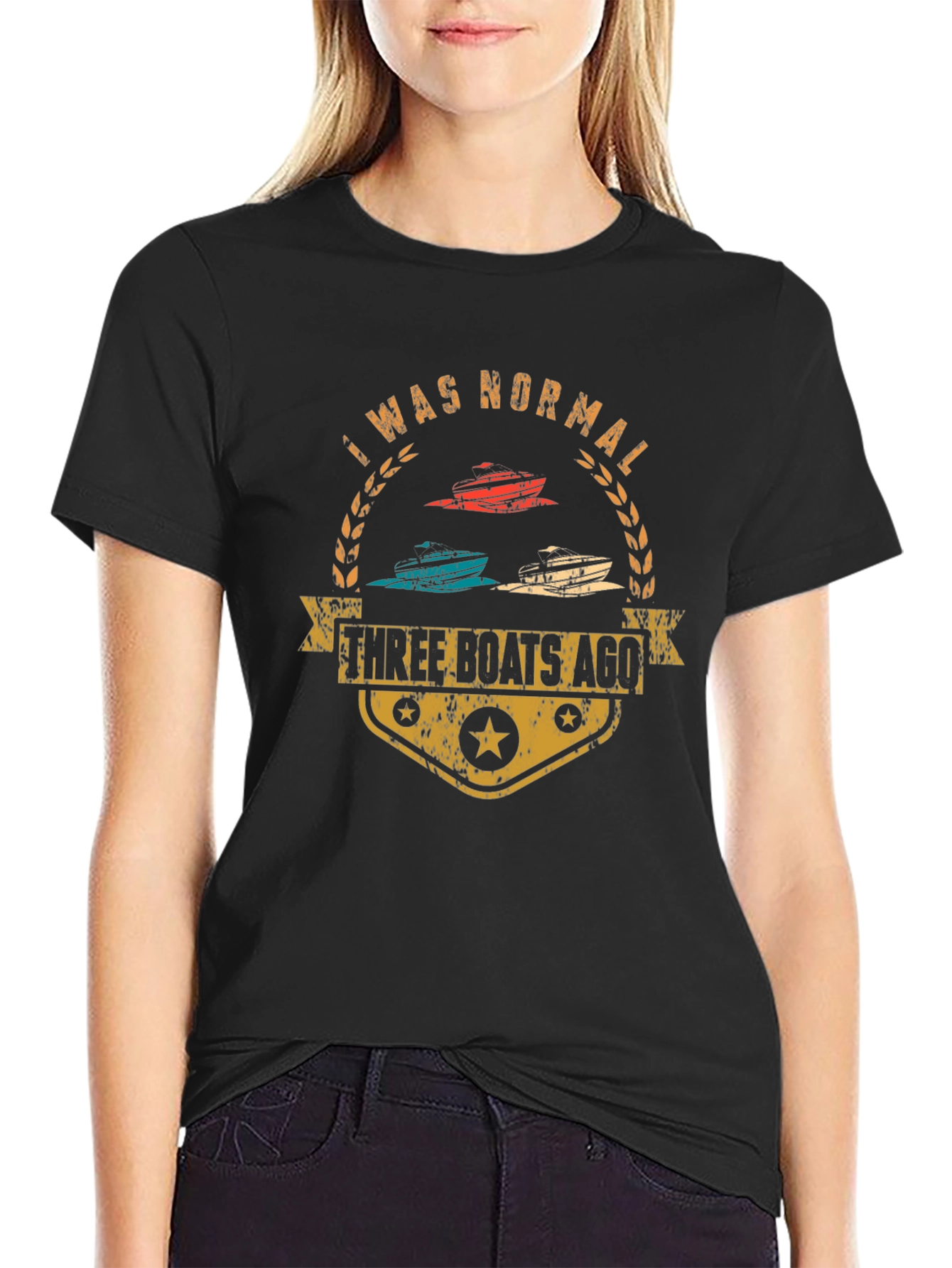 Funny Three Boats Ago Graphic T-Shirt