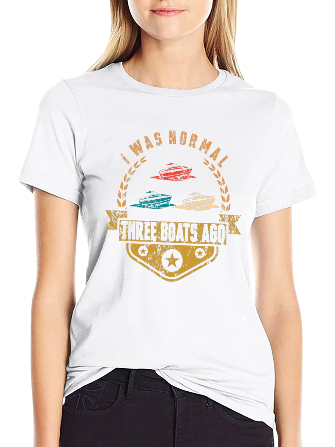 Funny Three Boats Ago Graphic T-Shirt