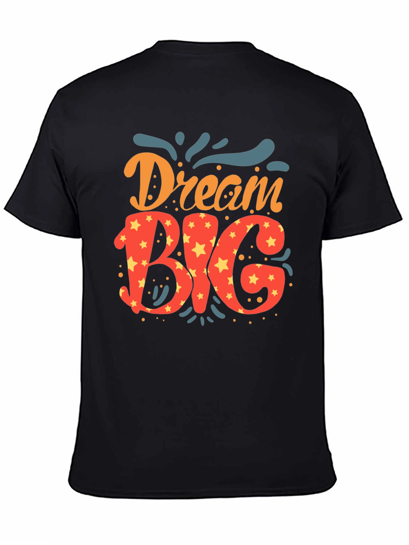 Dream Big Graphic Tee - Stylish Black T-Shirt