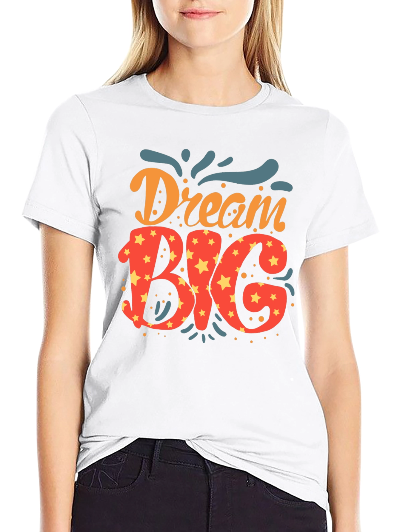 Dream Big Graphic Tee - Stylish Black T-Shirt